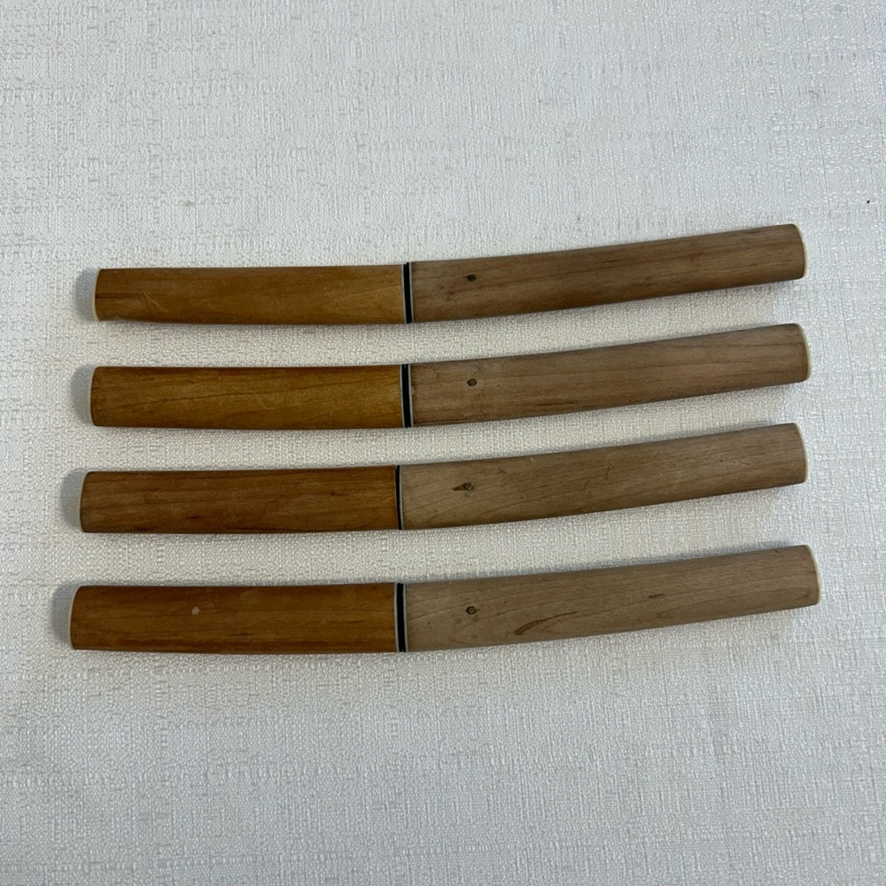 Vintage Japanese Kanenari Seki Knives with Bamboo Sheath - Picture 7 of 7
